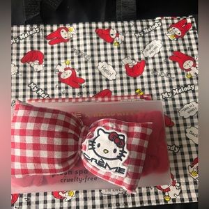 Cute Gingham Hello Kitty Headband